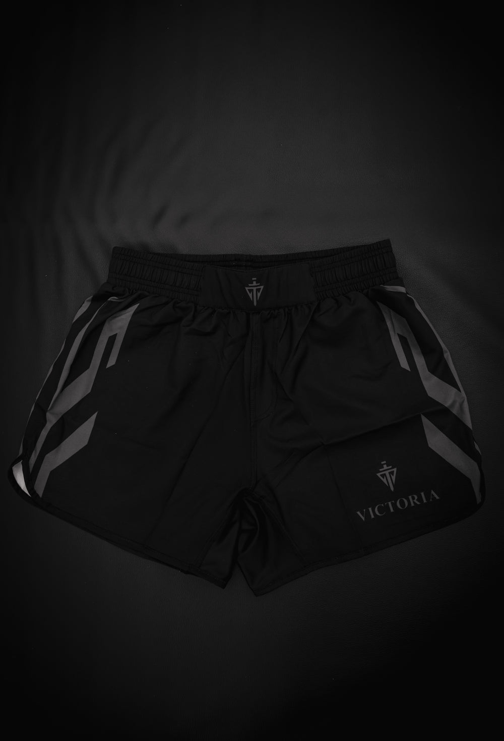 Victoria Black Jersey Fight Shorts